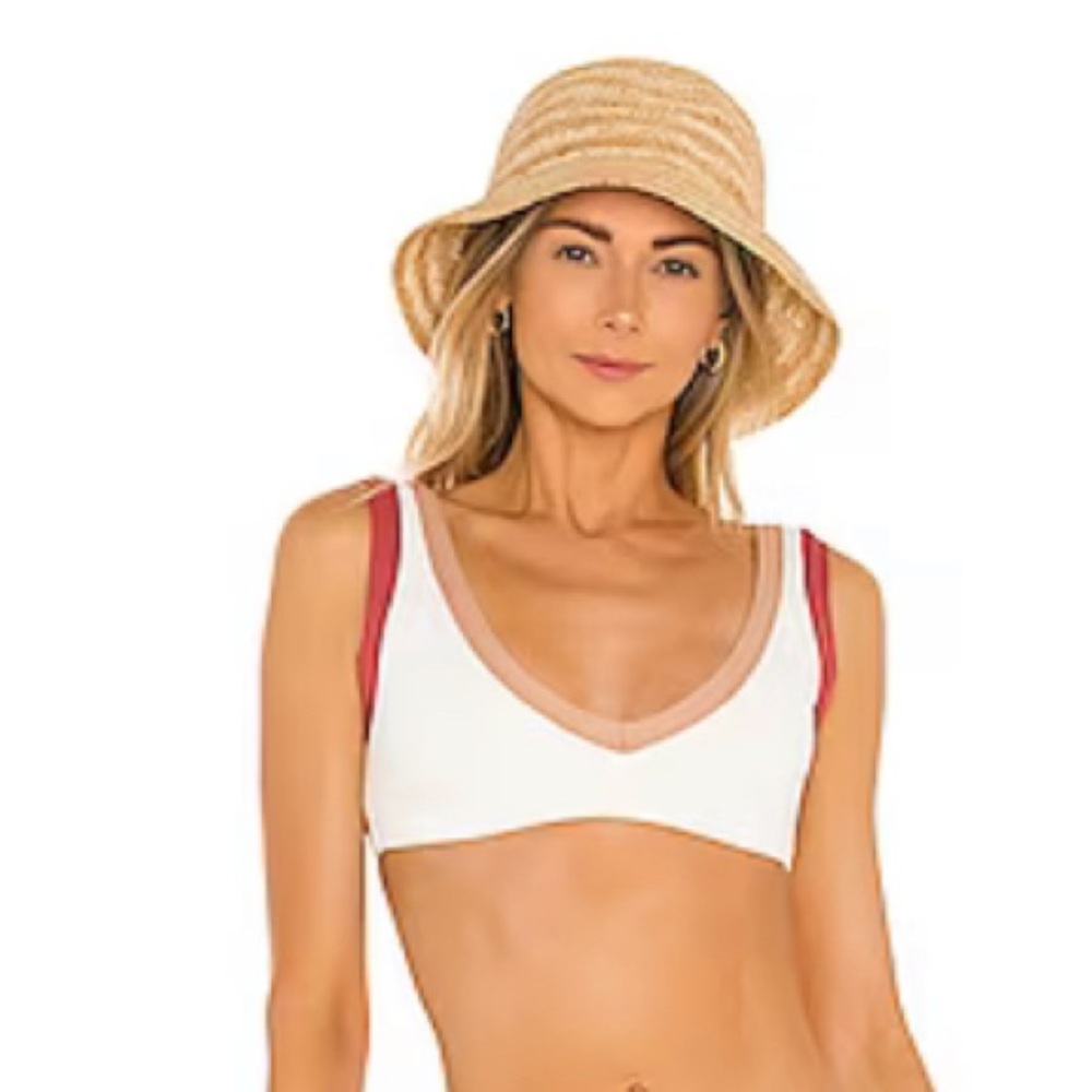 NEW L*Space Lala Top Size XL Color(s) Cream/Champagne.